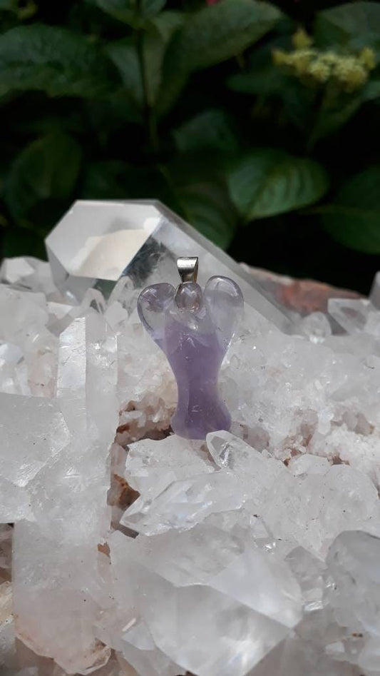 Amethyst Angel Pendant