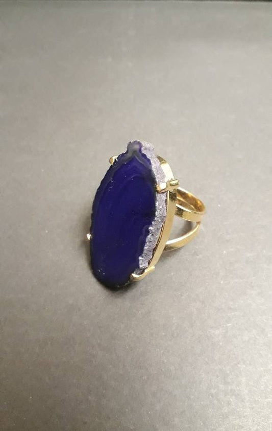 Agate Adjustable Ring