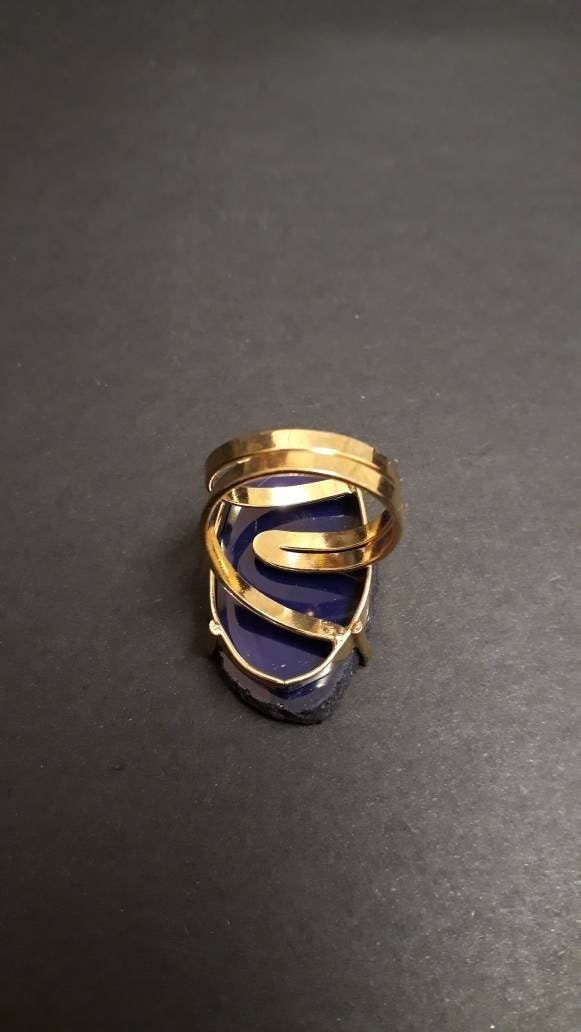 Agate Adjustable Ring