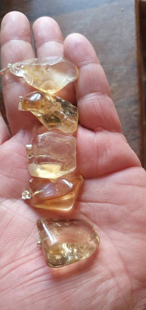 Citrine Free Form Pendant