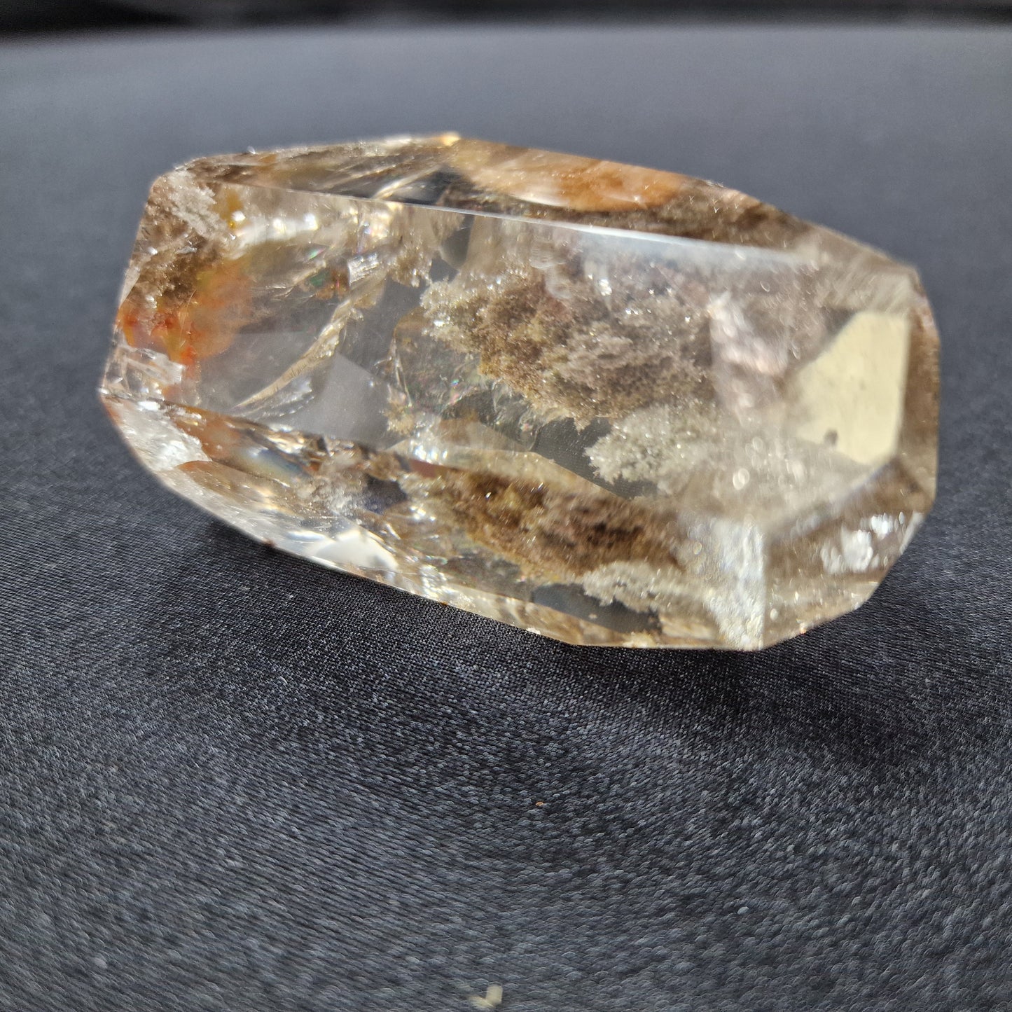 High Grade Free Form Clear Quartz +AAA with Lodolite and Oxide 'Iron'