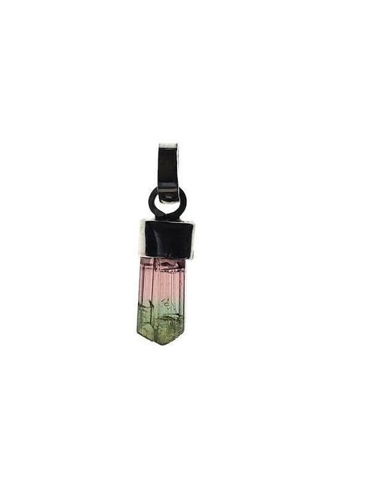 Bicolour Watermelon Tourmaline Pendant